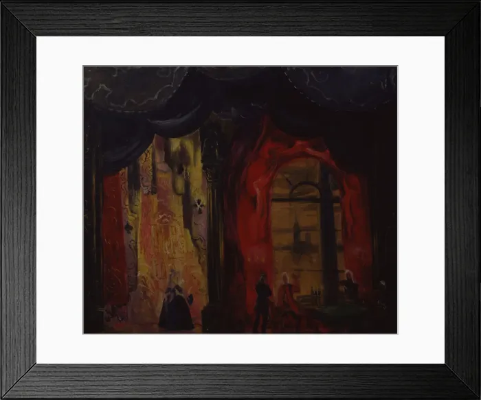 Framed Print : Stage design for the opera Queen of spades by P. Tchaikovsky, 1944. Artist: Dmitriyev Framed Print : Stage design for the opera Queen of spades by P. Tchaikovsky, 1944. Artist: Dmitriyev