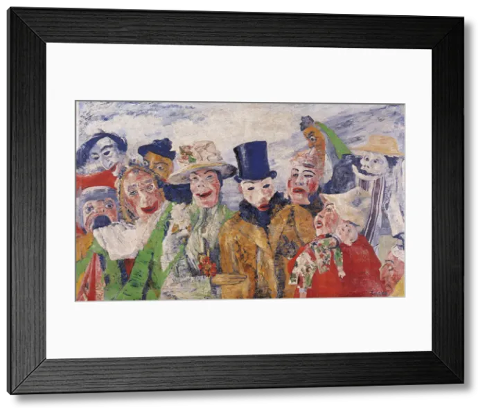 Framed Print : The Intrigue, 1890. Artist: Ensor, James (1860-1949) Framed Print : The Intrigue, 1890. Artist: Ensor, James (1860-1949)