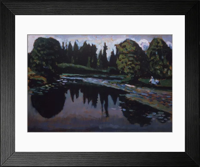 Framed Print : A River in summer. Artist: Kandinsky, Wassily Vasilyevich (1866-1944) Framed Print : A River in summer. Artist: Kandinsky, Wassily Vasilyevich (1866-1944)