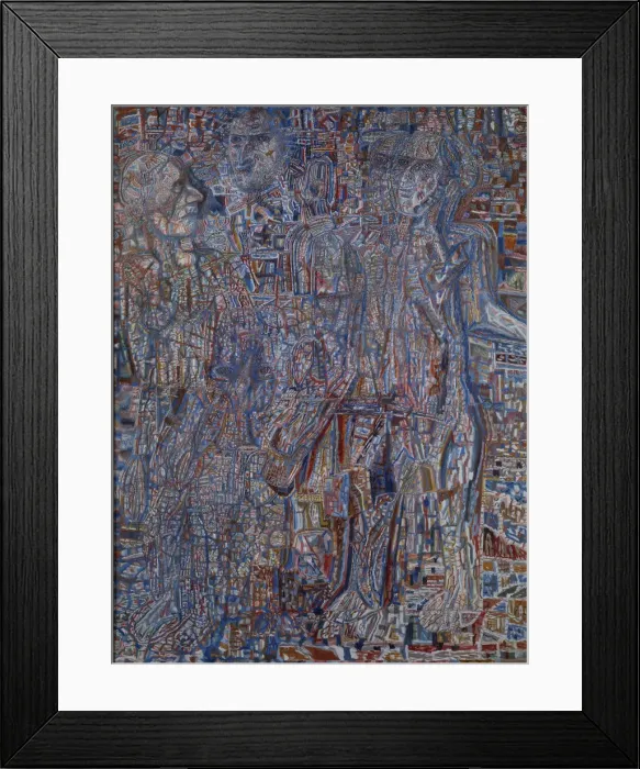 Framed Print : People, 1930. Artist: Filonov, Pavel Nikolayevich (1883-1941) Framed Print : People, 1930. Artist: Filonov, Pavel Nikolayevich (1883-1941)