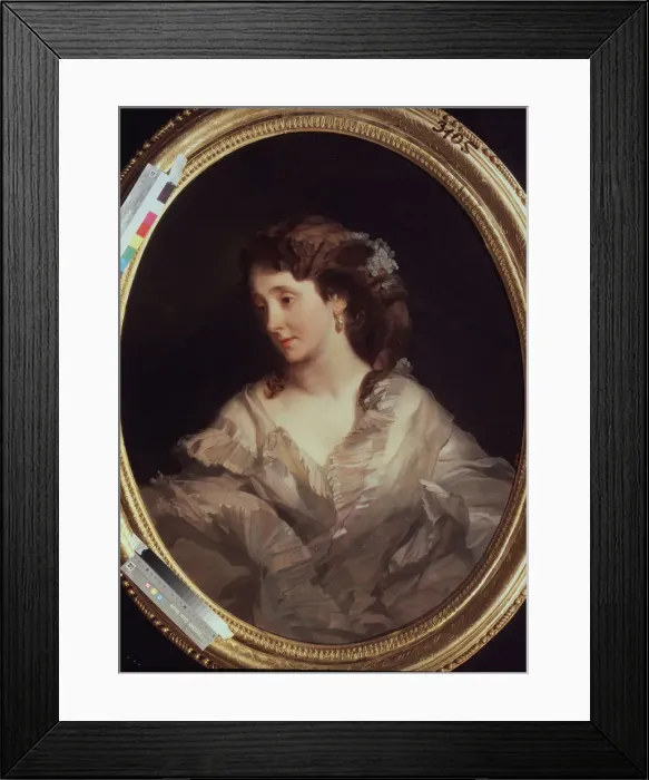 Framed Print : Portrait of Alexandra Chelischeva, 1860s-1870s. Artist: Makarov, Ivan Kosmich (1822-1897) Framed Print : Portrait of Alexandra Chelischeva, 1860s-1870s. Artist: Makarov, Ivan Kosmich (1822-1897)