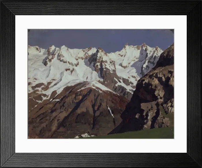 Framed Print : The Mont Blanc mountains, 1897. Artist: Levitan, Isaak Ilyich (1860-1900) Framed Print : The Mont Blanc mountains, 1897. Artist: Levitan, Isaak Ilyich (1860-1900)