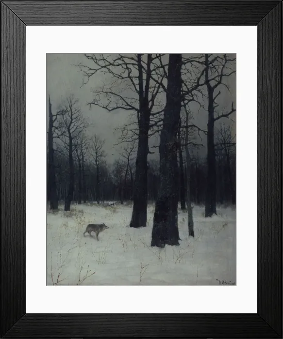 Framed Print : Forest in winter, 1885. Artist: Levitan, Isaak Ilyich (1860-1900) Framed Print : Forest in winter, 1885. Artist: Levitan, Isaak Ilyich (1860-1900)