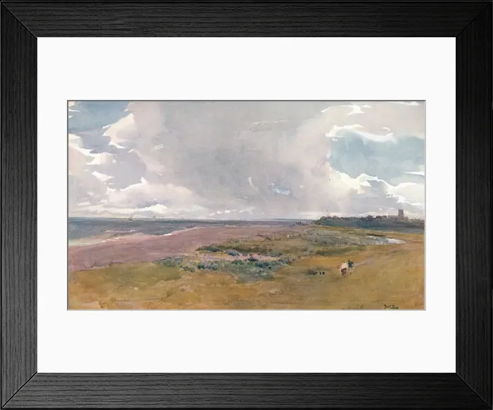 Framed Print : Southwold from the Beach, c1860-1890, (1906). Creator: Thomas Collier Framed Print : Southwold from the Beach, c1860-1890, (1906). Creator: Thomas Collier