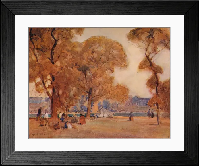 Framed Print : In The Park, c1864-1906, (1906). Creator: Alfred Edward East Framed Print : In The Park, c1864-1906, (1906). Creator: Alfred Edward East