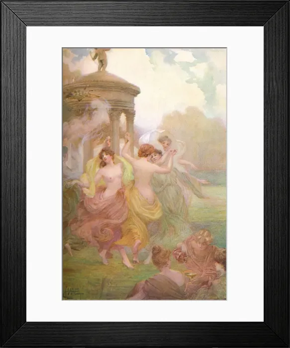 Framed Print : This-All This Was In The Olden Time Long Ago, c1877-1906, (1906). Creator: St George Hare Framed Print : This-All This Was In The Olden Time Long Ago, c1877-1906, (1906). Creator: St George Hare