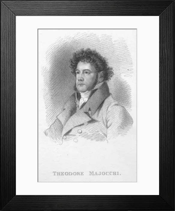 Framed Print : Theodore Majocchi, c1820. Creator: T Wright Framed Print : Theodore Majocchi, c1820. Creator: T Wright