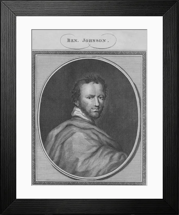 Framed Print : Ben Johnson, 1785. Creator: Unknown Framed Print : Ben Johnson, 1785. Creator: Unknown