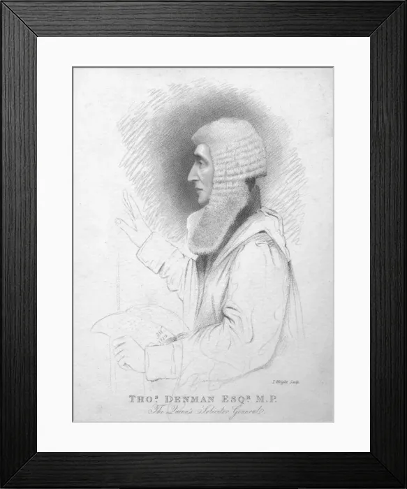 Framed Print : Thomas Denman Esq. MP. The Queens Solicitor General, c1820. Creator: T Wright Framed Print : Thomas Denman Esq. MP. The Queens Solicitor General, c1820. Creator: T Wright