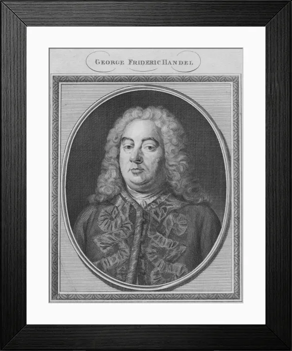 Framed Print : George Frideric Handel, 1785. Creator: Unknown Framed Print : George Frideric Handel, 1785. Creator: Unknown