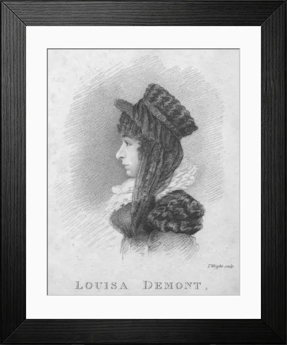 Framed Print : Louisa Demont, c1820. Creator: Thomas Wright Framed Print : Louisa Demont, c1820. Creator: Thomas Wright