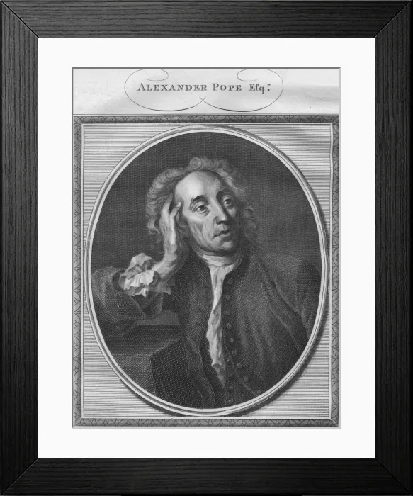 Framed Print : Alexander Pope Esq. 1785. Creator: Unknown Framed Print : Alexander Pope Esq. 1785. Creator: Unknown