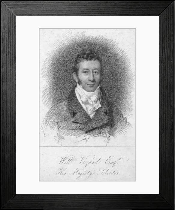Framed Print : William Vizard Esq. Her Majestys Solicitor, c1820. Creator: T Wright Framed Print : William Vizard Esq. Her Majestys Solicitor, c1820. Creator: T Wright