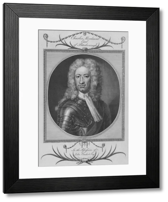 Framed Print : Charles Mordaunt, Earl of Peterborough, 1784. Creator: Unknown Framed Print : Charles Mordaunt, Earl of Peterborough, 1784. Creator: Unknown