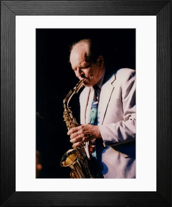 Framed Print : John Dankworth, Brecon Jazz Festival, Wales, 1995. Creator: Brian Foskett Framed Print : John Dankworth, Brecon Jazz Festival, Wales, 1995. Creator: Brian Foskett