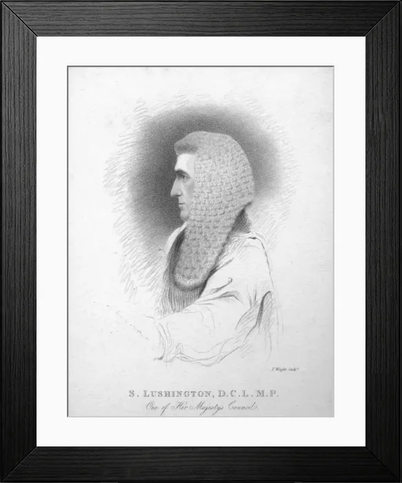 Framed Print : S. Lushington, D. C. L. M. P. c1820. Creator: T Wright Framed Print : S. Lushington, D. C. L. M. P. c1820. Creator: T Wright