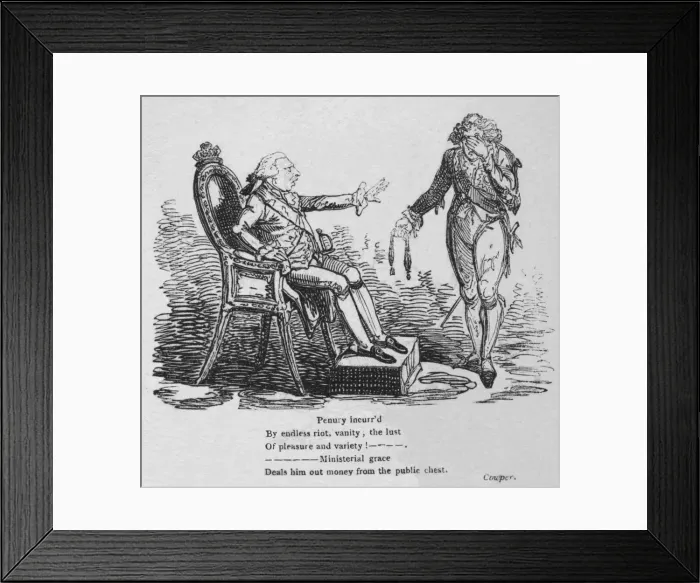 Framed Print : Penury incurr d by endless riot, vanity, the lust of pleasure and variety!, c1820 Creator Framed Print : Penury incurr d by endless riot, vanity, the lust of pleasure and variety!, c1820 Creator