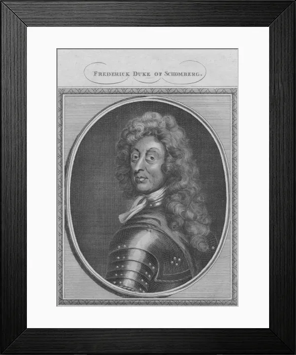 Framed Print : Frederick Duke of Schomberg, 1785. Creator: Unknown Framed Print : Frederick Duke of Schomberg, 1785. Creator: Unknown