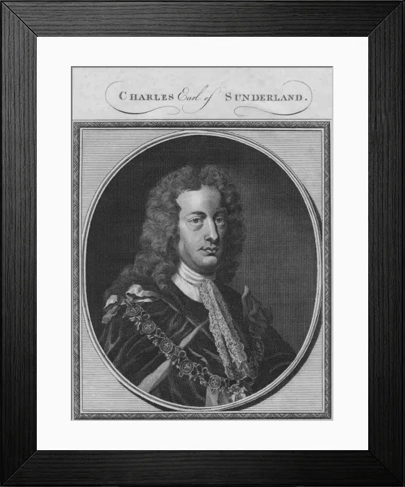 Framed Print : Charles of Earl of Sunderland, 1784. Creator: Unknown Framed Print : Charles of Earl of Sunderland, 1784. Creator: Unknown