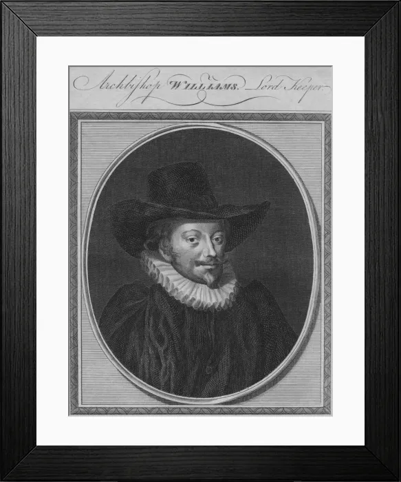 Framed Print : Archbishop Williams. Lord Keeper, 1785. Creator: Unknown Framed Print : Archbishop Williams. Lord Keeper, 1785. Creator: Unknown