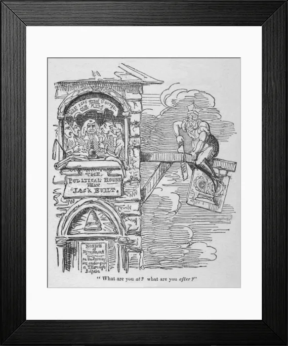 Framed Print : What are you at? What are you after?, c1820. Creator: George Cruikshank