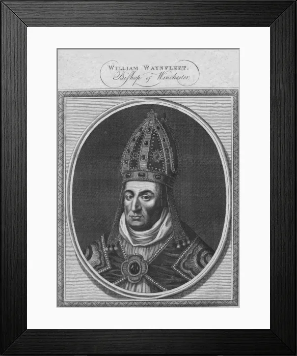 Framed Print : William Waynfleet, Bishop of Winchester, 1786. Creator: Unknown Framed Print : William Waynfleet, Bishop of Winchester, 1786. Creator: Unknown