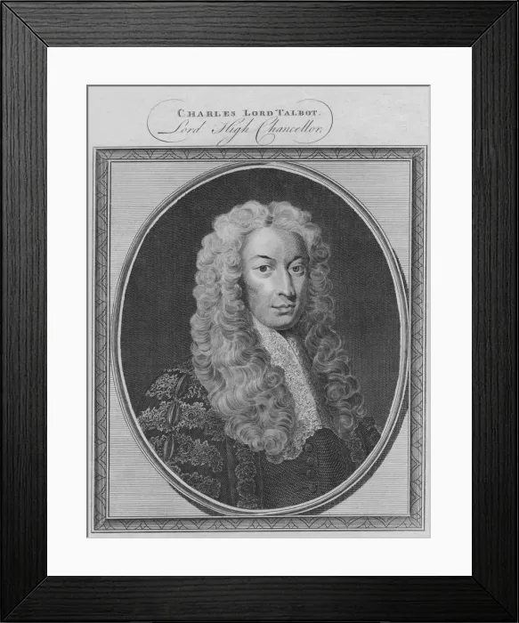 Framed Print : Charles Lord Talbot, Lord High Chancellor, 1786. Creator: Unknown Framed Print : Charles Lord Talbot, Lord High Chancellor, 1786. Creator: Unknown