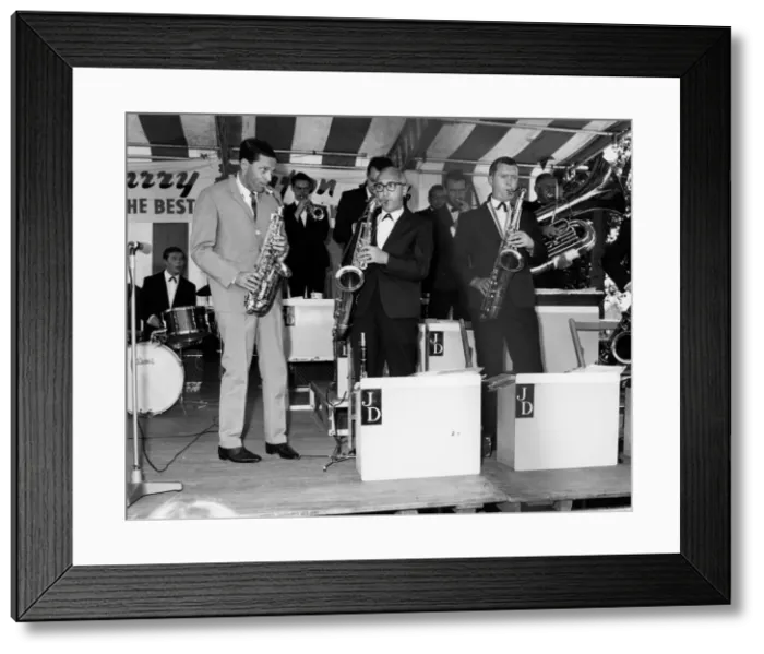 Framed Print : John Dankworth, Vic Ash and Art Ellefson, West Wickham, Kent, 1964. Creator: Brian Foskett Framed Print : John Dankworth, Vic Ash and Art Ellefson, West Wickham, Kent, 1964. Creator: Brian Foskett