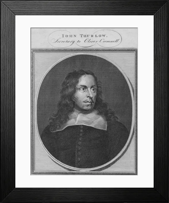 Framed Print : John Thurlow, Secretary to Oliver Cromwell, 1784. Creator: Unknown Framed Print : John Thurlow, Secretary to Oliver Cromwell, 1784. Creator: Unknown