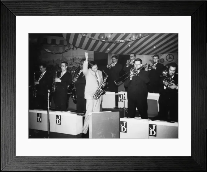 Framed Print : John Dankworth Band, Sunday night sessions, Marquee Club, London, 1960. Creator: Brian Foskett Framed Print : John Dankworth Band, Sunday night sessions, Marquee Club, London, 1960. Creator: Brian Foskett