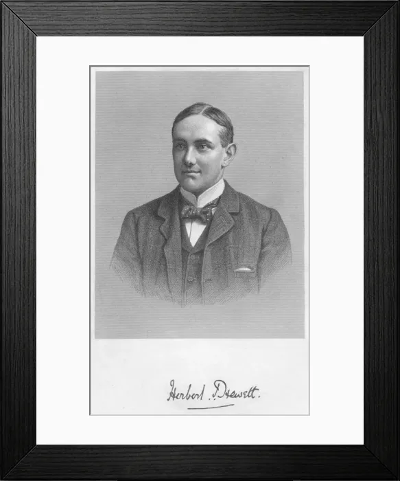 Framed Print : Herbert Drewett, 1893. Creator: William Roffe Framed Print : Herbert Drewett, 1893. Creator: William Roffe