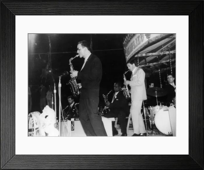 Framed Print : John Dankworth Big Band, with Peter King, Beaulieu Jazz Festival, Hampshire, 1960 Framed Print : John Dankworth Big Band, with Peter King, Beaulieu Jazz Festival, Hampshire, 1960