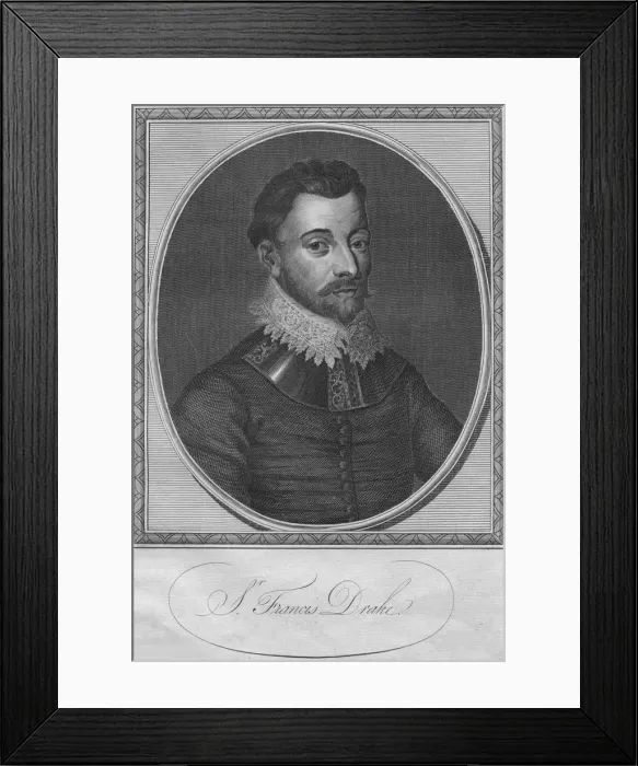 Framed Print : Sr. Francis Drake, 1786. Creator: Unknown Framed Print : Sr. Francis Drake, 1786. Creator: Unknown