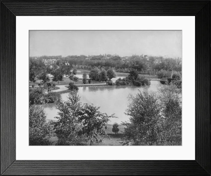 Framed Print : Central Park, Minneapolis, c1897. Creator: Unknown Framed Print : Central Park, Minneapolis, c1897. Creator: Unknown