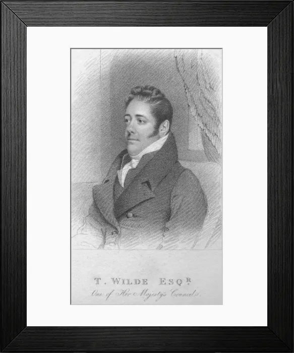 Framed Print : T. Wilde, Esq. One of Her Majestys Counsel, c1820. Creator: T Wright Framed Print : T. Wilde, Esq. One of Her Majestys Counsel, c1820. Creator: T Wright