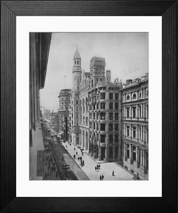 Framed Print : Chestnut Street, Philadelphia, c1897. Creator: Unknown Framed Print : Chestnut Street, Philadelphia, c1897. Creator: Unknown