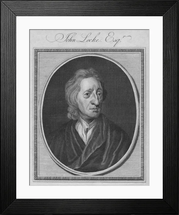 Framed Print : John Locke. Esq, 1786. Creator: Unknown Framed Print : John Locke. Esq, 1786. Creator: Unknown