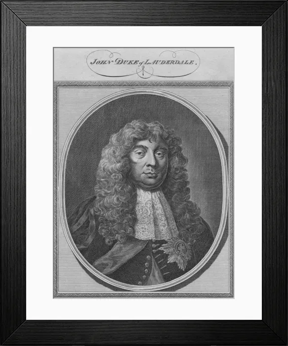 Framed Print : John Duke of Lauderdale, 1784. Creator: Unknown Framed Print : John Duke of Lauderdale, 1784. Creator: Unknown