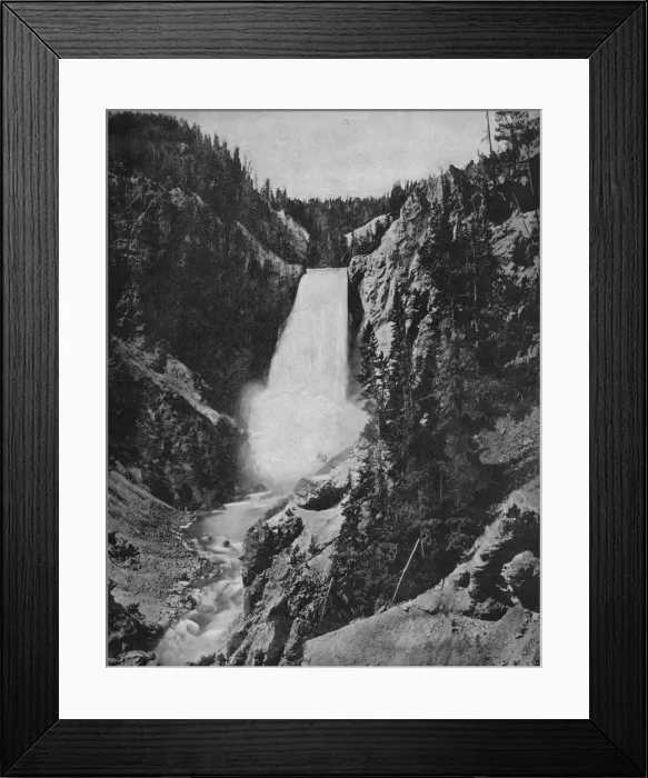 Framed Print : Yellowstone Falls, Wyoming, c1897. Creator: Unknown Framed Print : Yellowstone Falls, Wyoming, c1897. Creator: Unknown