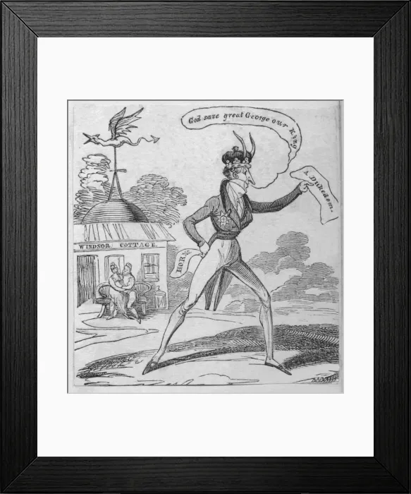 Framed Print : God save great George our King, c1820. Creator: Unknown Framed Print : God save great George our King, c1820. Creator: Unknown