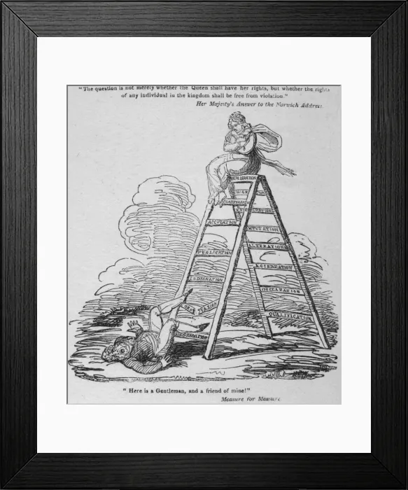 Framed Print : Here is a Gentlemen, and a friend of mine!, c1820. Creator: George Cruikshank