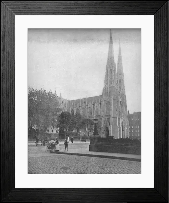 Framed Print : St. Patricks Cathedral, New York City, c1897. Creator: Unknown Framed Print : St. Patricks Cathedral, New York City, c1897. Creator: Unknown