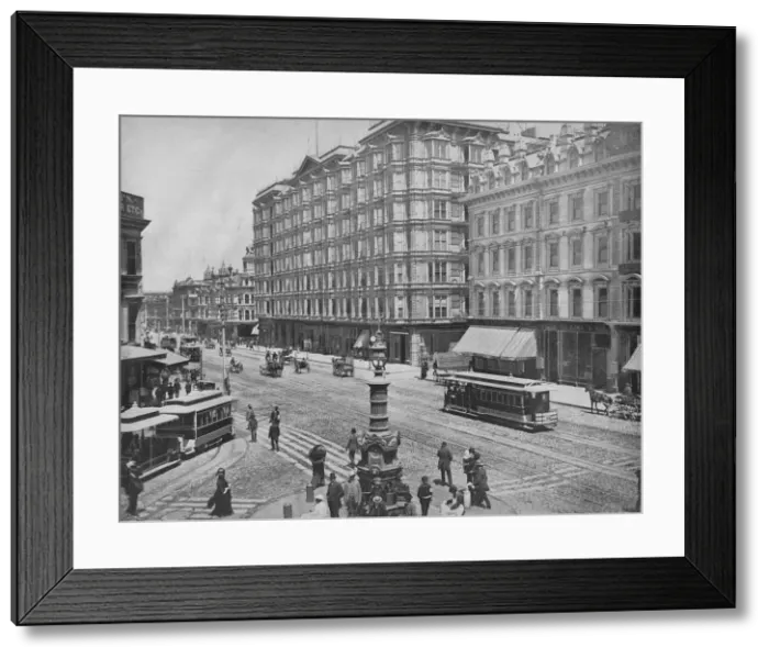 Framed Print : Market Street, San Francisco, Cal. c1897. Creator: Unknown Framed Print : Market Street, San Francisco, Cal. c1897. Creator: Unknown