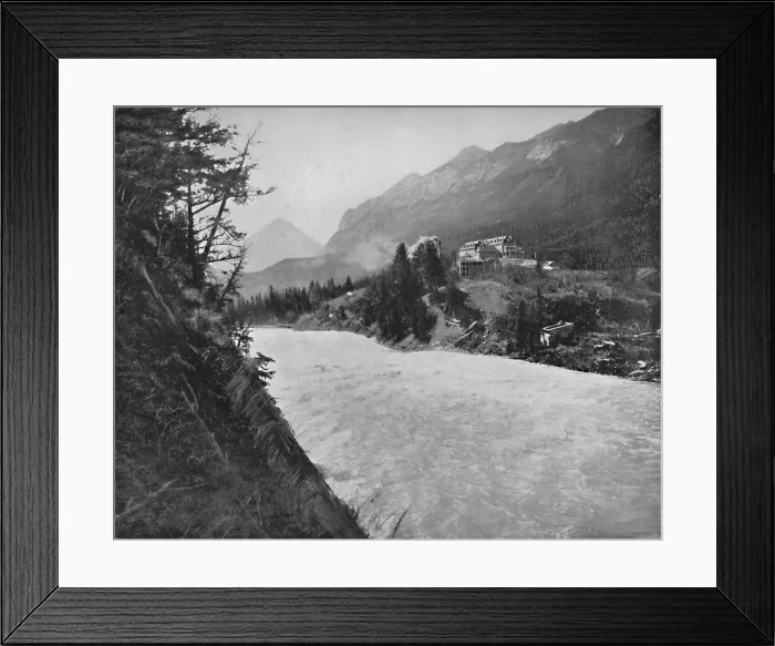 Framed Print : Bow River Raids, Banff, N. W. T. c1897. Creator: Unknown Framed Print : Bow River Raids, Banff, N. W. T. c1897. Creator: Unknown