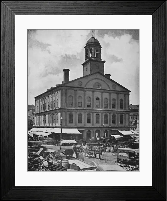 Framed Print : Faneuil Hall, Boston, c1897. Creator: Unknown Framed Print : Faneuil Hall, Boston, c1897. Creator: Unknown