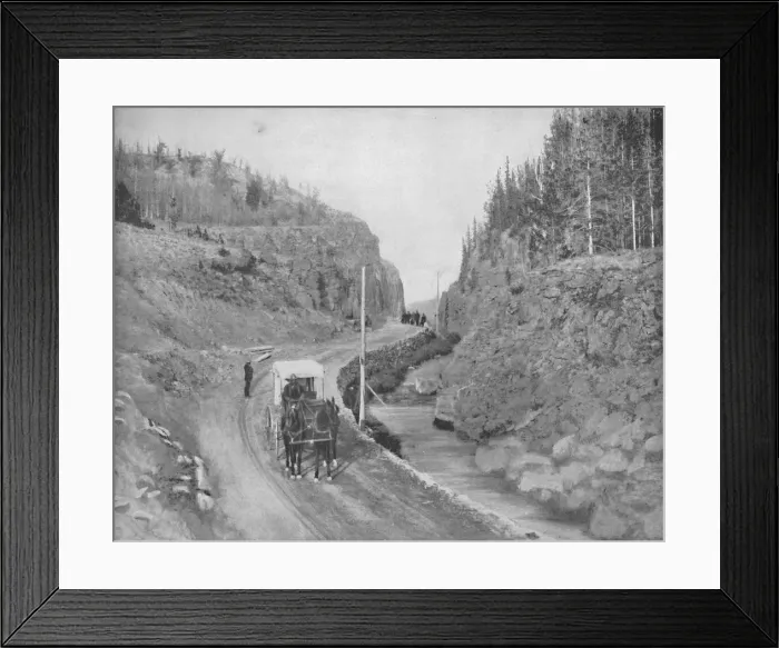 Framed Print : Entrance to Yellowstone Park, c1897. Creator: Unknown Framed Print : Entrance to Yellowstone Park, c1897. Creator: Unknown