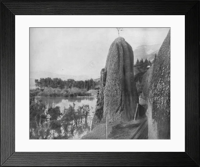 Framed Print : Pillars of Hercules, Columbia River, c1897. Creator: Unknown Framed Print : Pillars of Hercules, Columbia River, c1897. Creator: Unknown