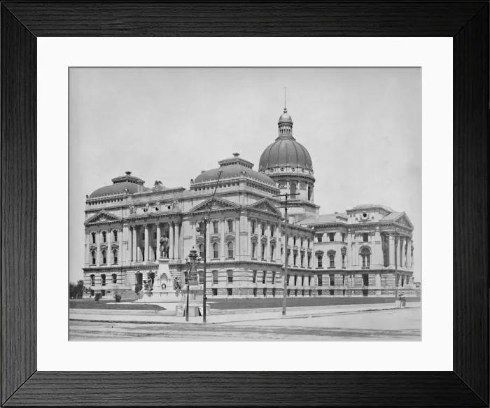 Framed Print : State Capitol, Indianapolis, Indiana, c1897. Creator: Unknown Framed Print : State Capitol, Indianapolis, Indiana, c1897. Creator: Unknown