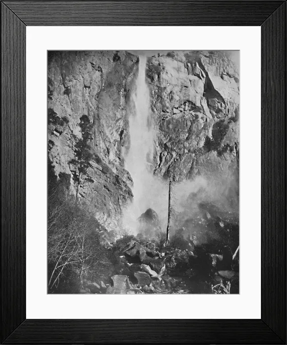 Framed Print : Bridal Veil Fall, Yosemite, Cal. c1897. Creator: Unknown