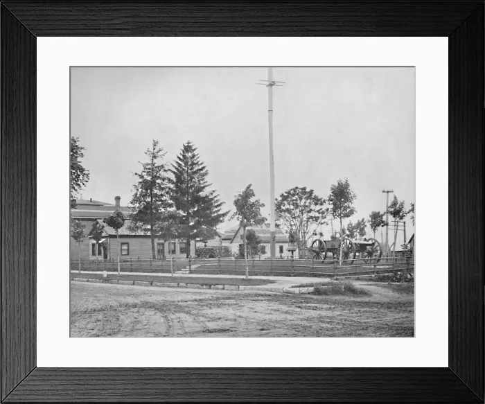 Framed Print : Site of Old Fort Wayne, Indiana, c1897. Creator: Unknown Framed Print : Site of Old Fort Wayne, Indiana, c1897. Creator: Unknown